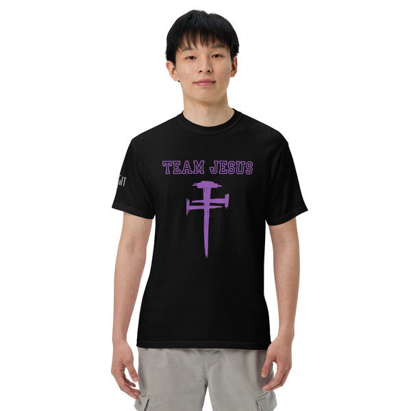Team Jesus (Purple) Unisex garment-dyed heavyweight t-shirt