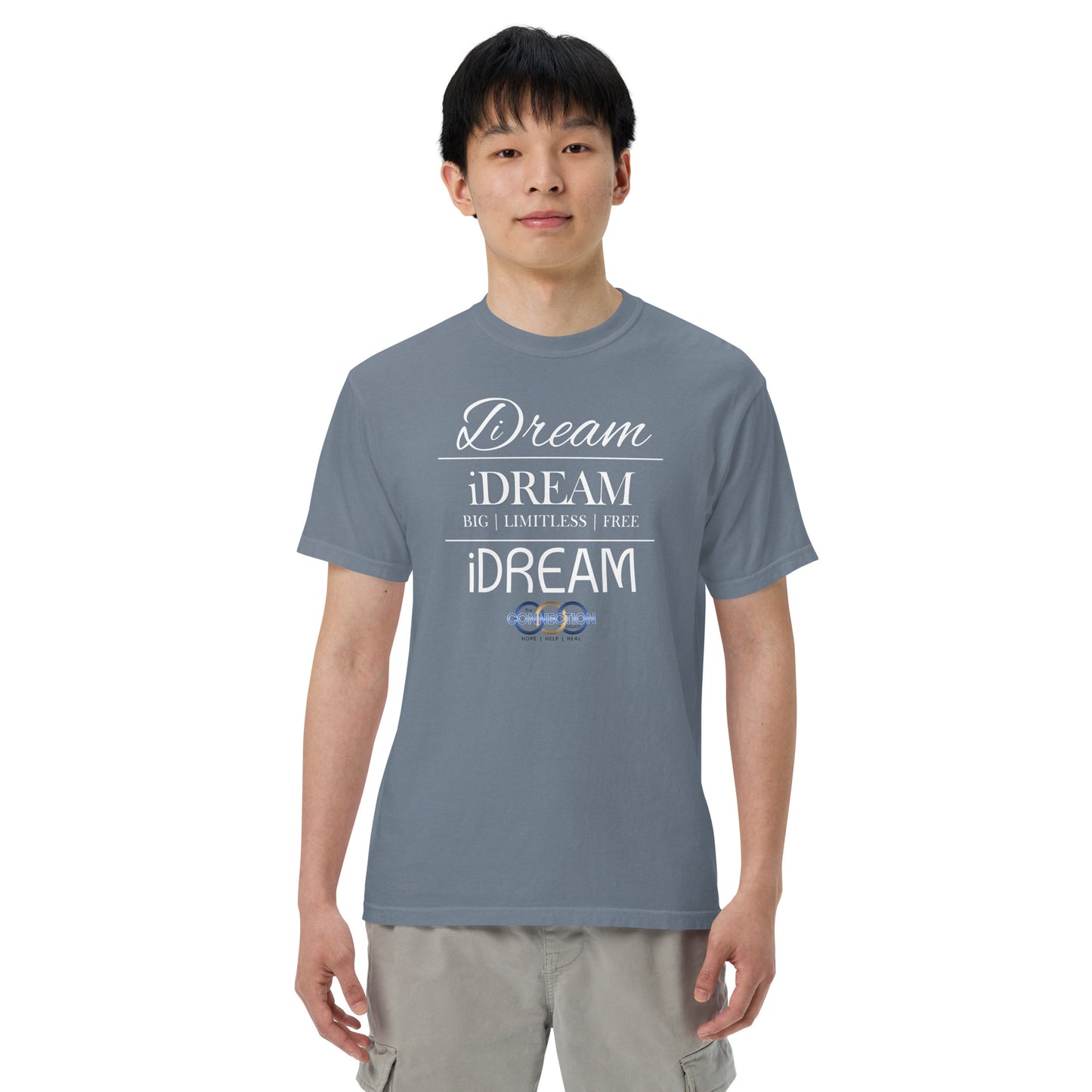 iDREAM (Connection) Unisex garment-dyed heavyweight t-shirt