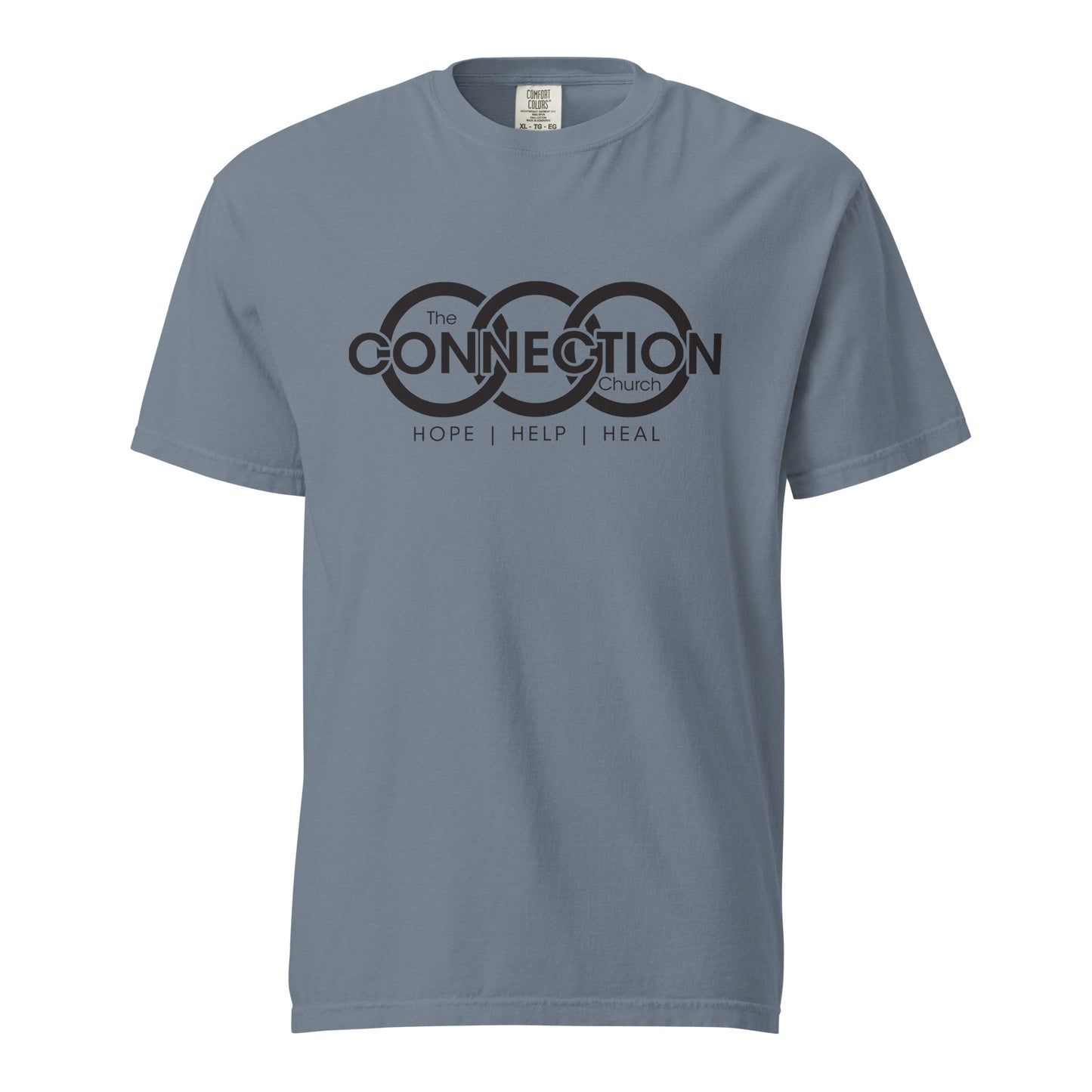Connection (Black) Unisex garment-dyed heavyweight t-shirt