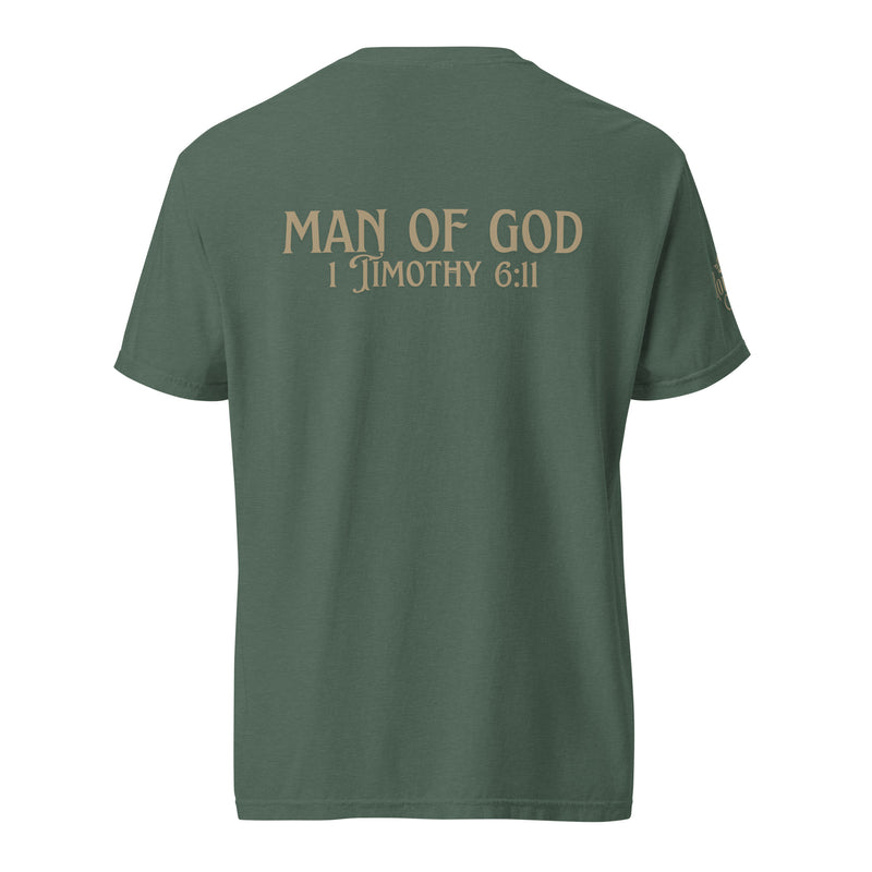 Man of God (Gold) Unisex garment-dyed heavyweight t-shirt