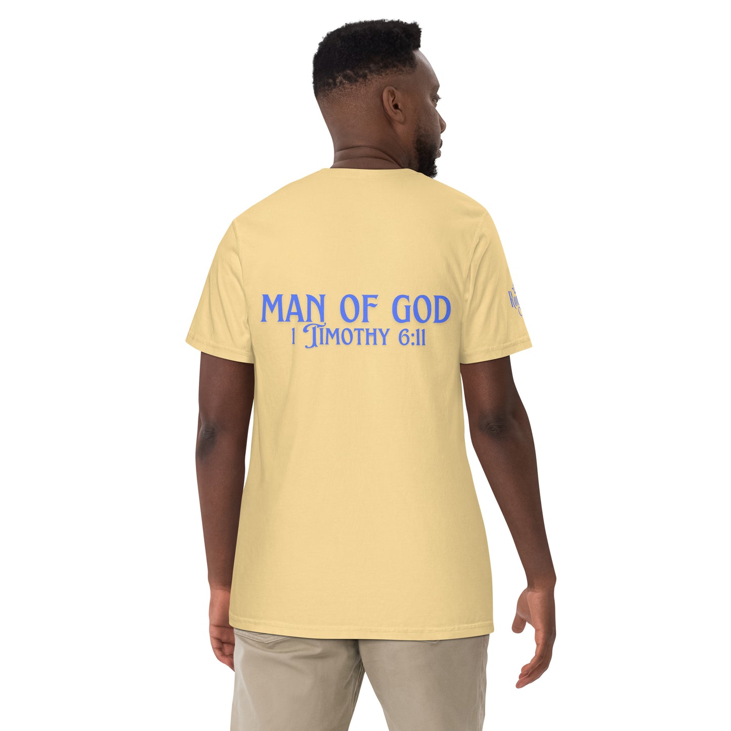 Man of God (Blue) Unisex garment-dyed heavyweight t-shirt