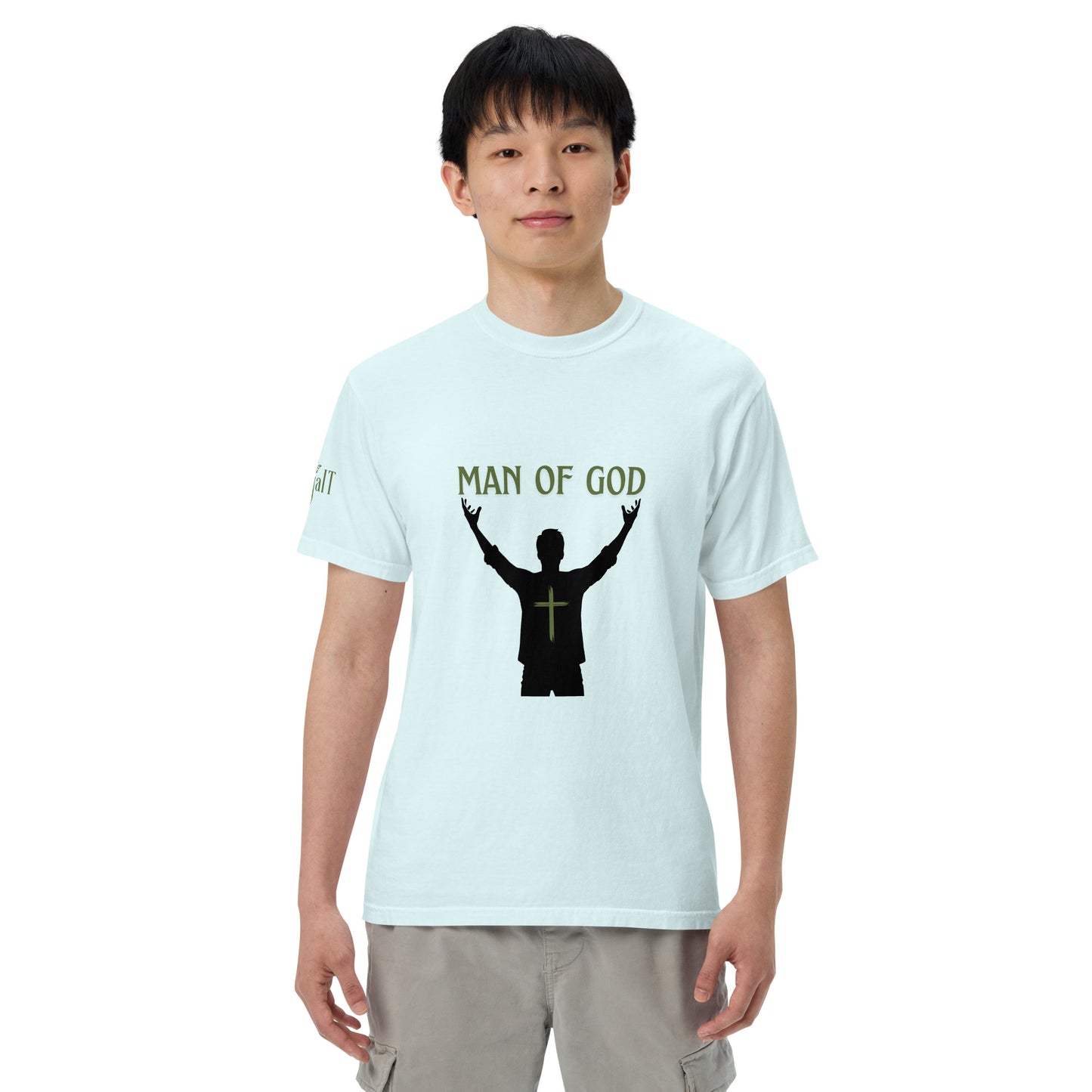 Man of God (Green) Unisex garment-dyed heavyweight t-shirt