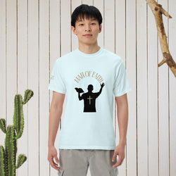 Man of Faith (Gold) Unisex garment-dyed heavyweight t-shirt