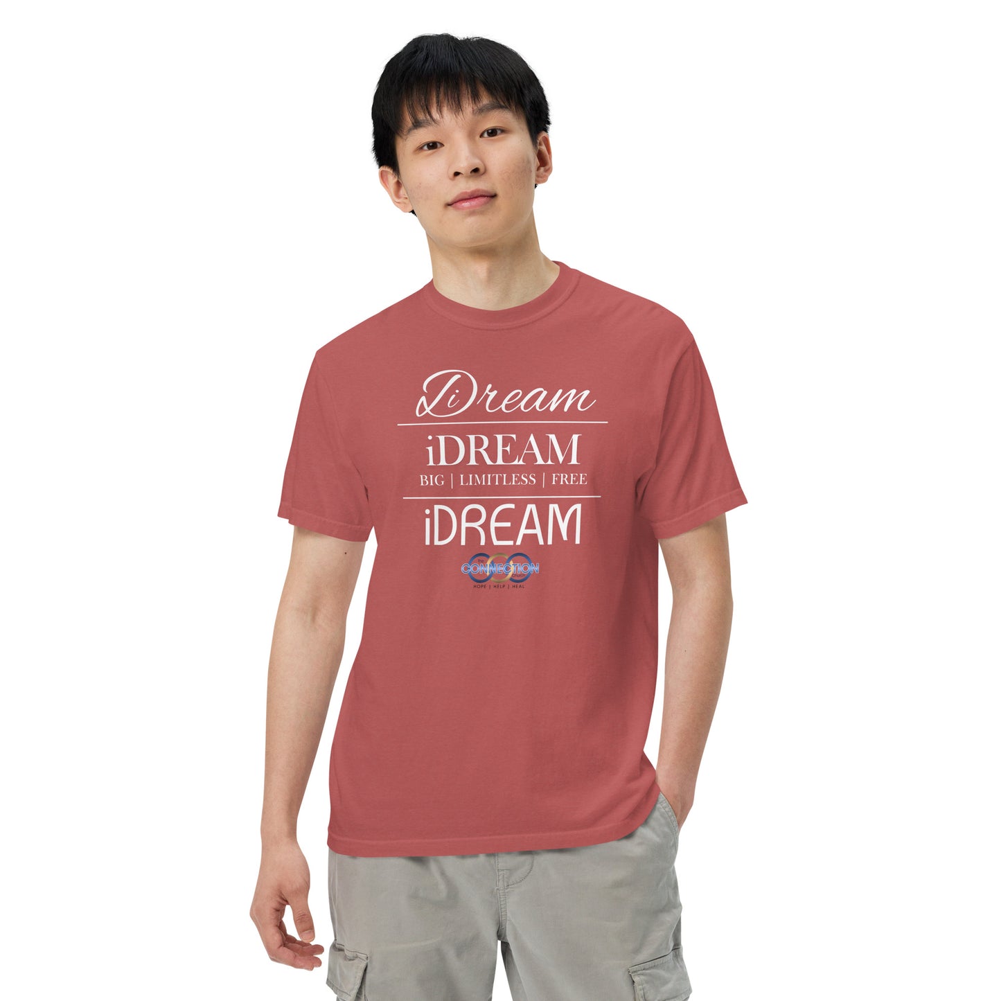 iDREAM (Connection) Unisex garment-dyed heavyweight t-shirt