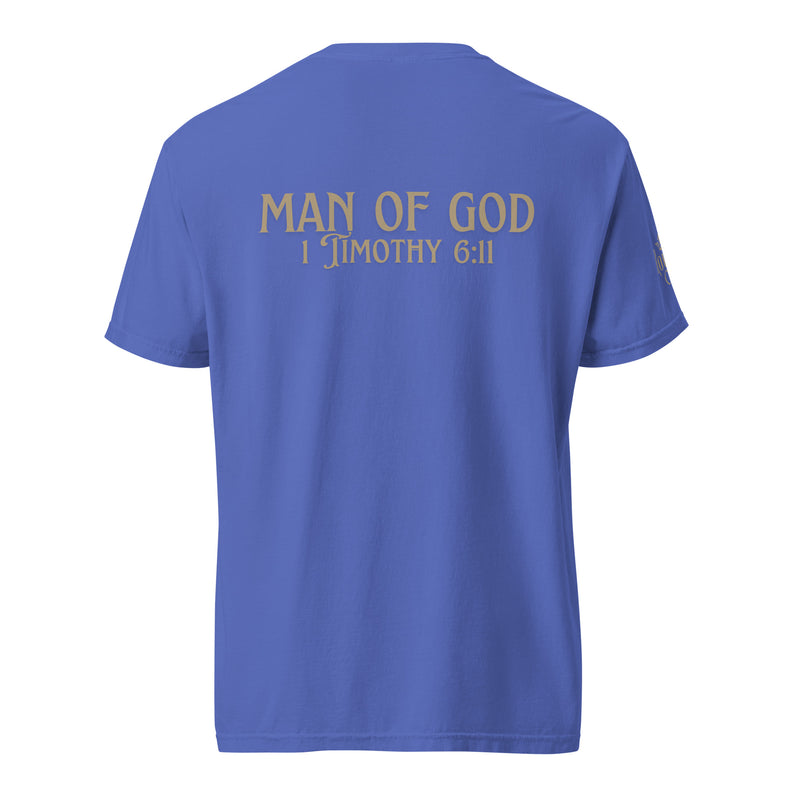 Man of God (Gold) Unisex garment-dyed heavyweight t-shirt