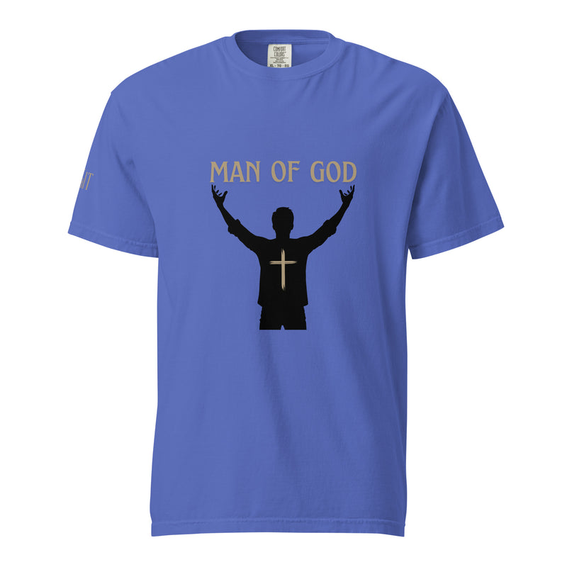 Man of God (Gold) Unisex garment-dyed heavyweight t-shirt