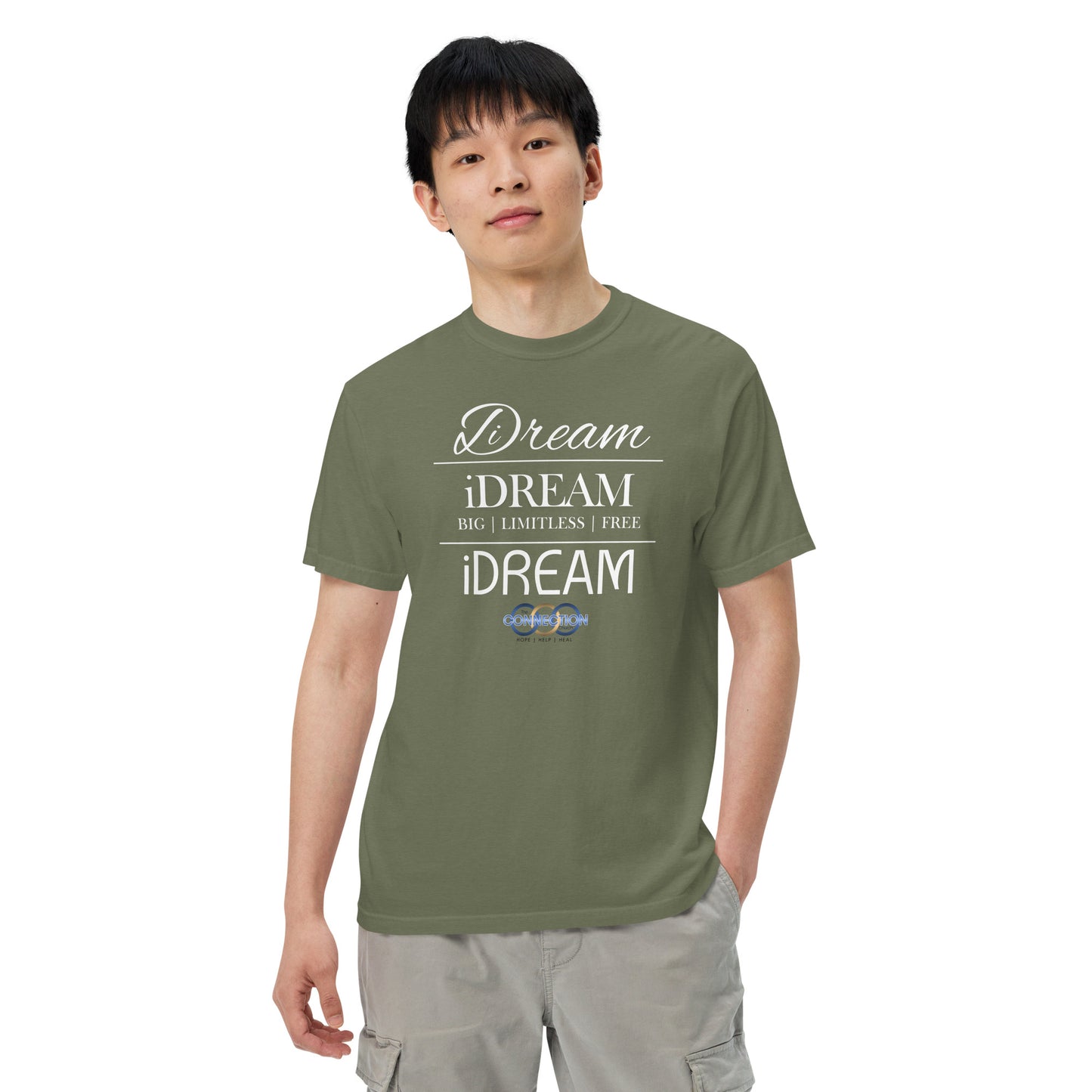 iDREAM (Connection) Unisex garment-dyed heavyweight t-shirt