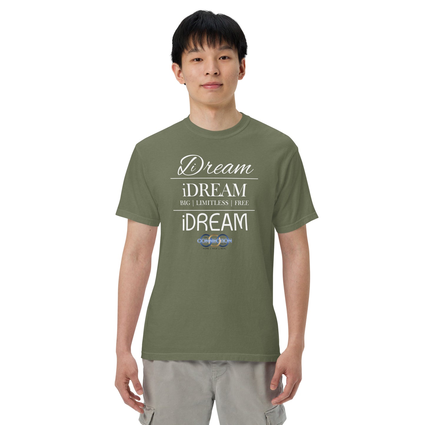iDREAM (Connection) Unisex garment-dyed heavyweight t-shirt