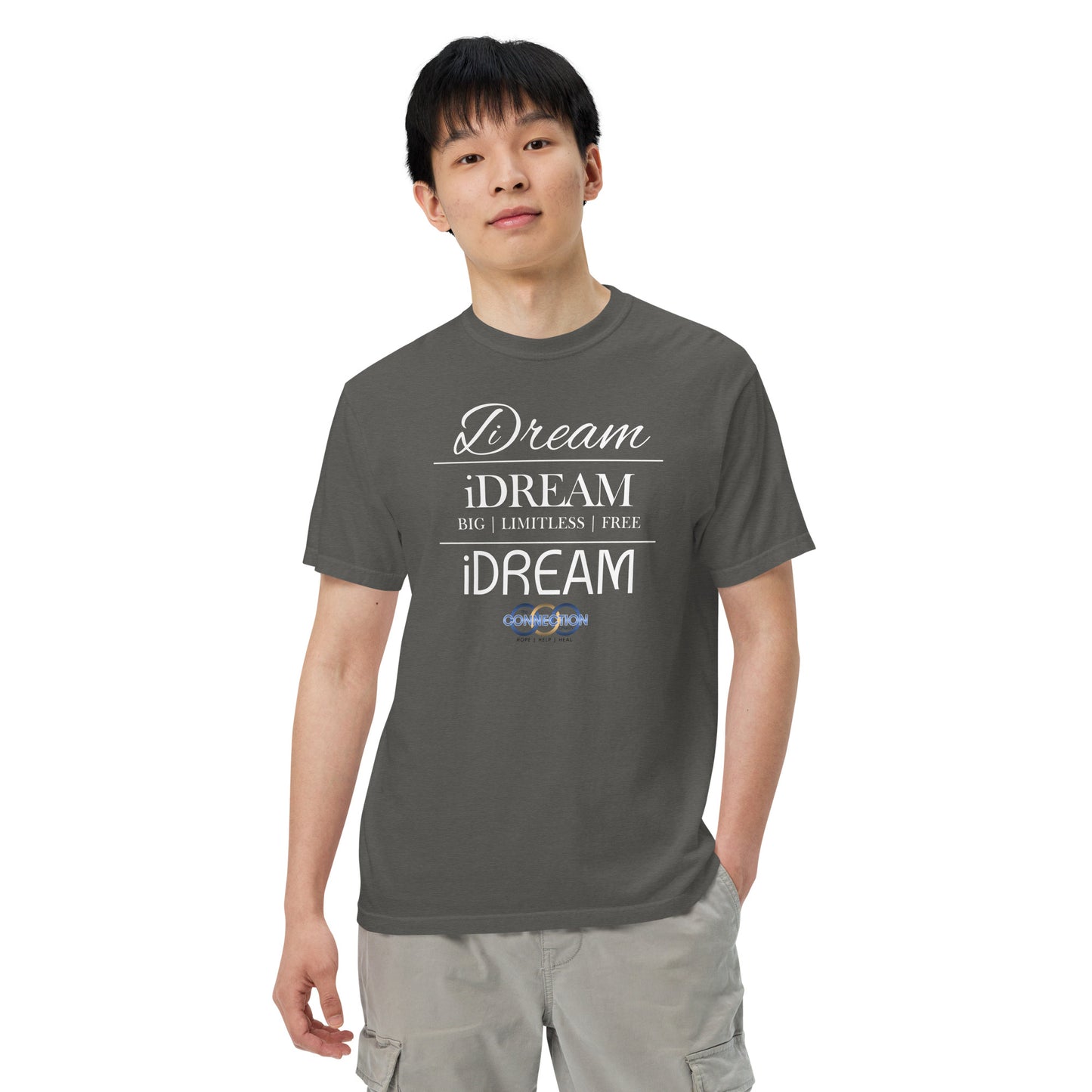 iDREAM (Connection) Unisex garment-dyed heavyweight t-shirt