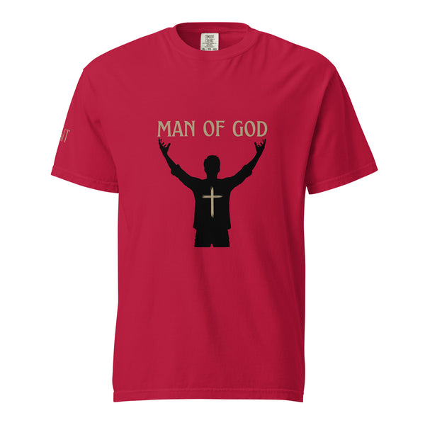 Man of God (Gold) Unisex garment-dyed heavyweight t-shirt