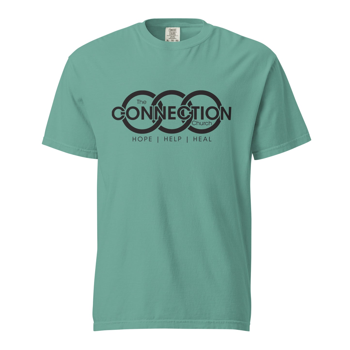 Connection (Black) Unisex garment-dyed heavyweight t-shirt