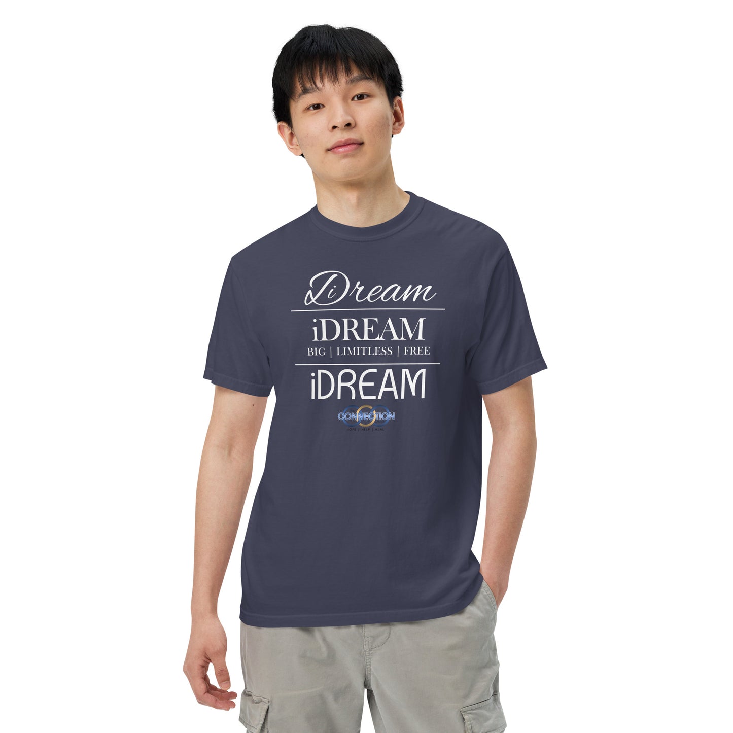 iDREAM (Connection) Unisex garment-dyed heavyweight t-shirt