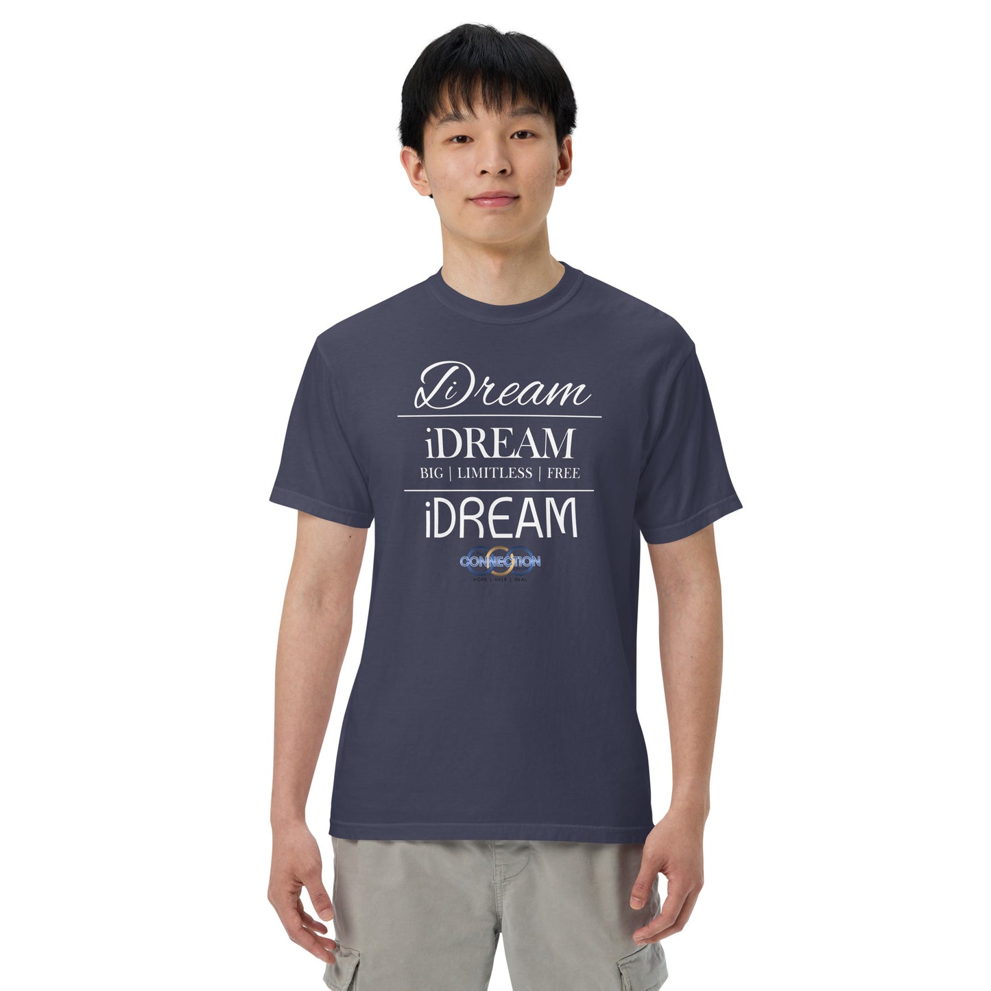 iDREAM (Connection) Unisex garment-dyed heavyweight t-shirt