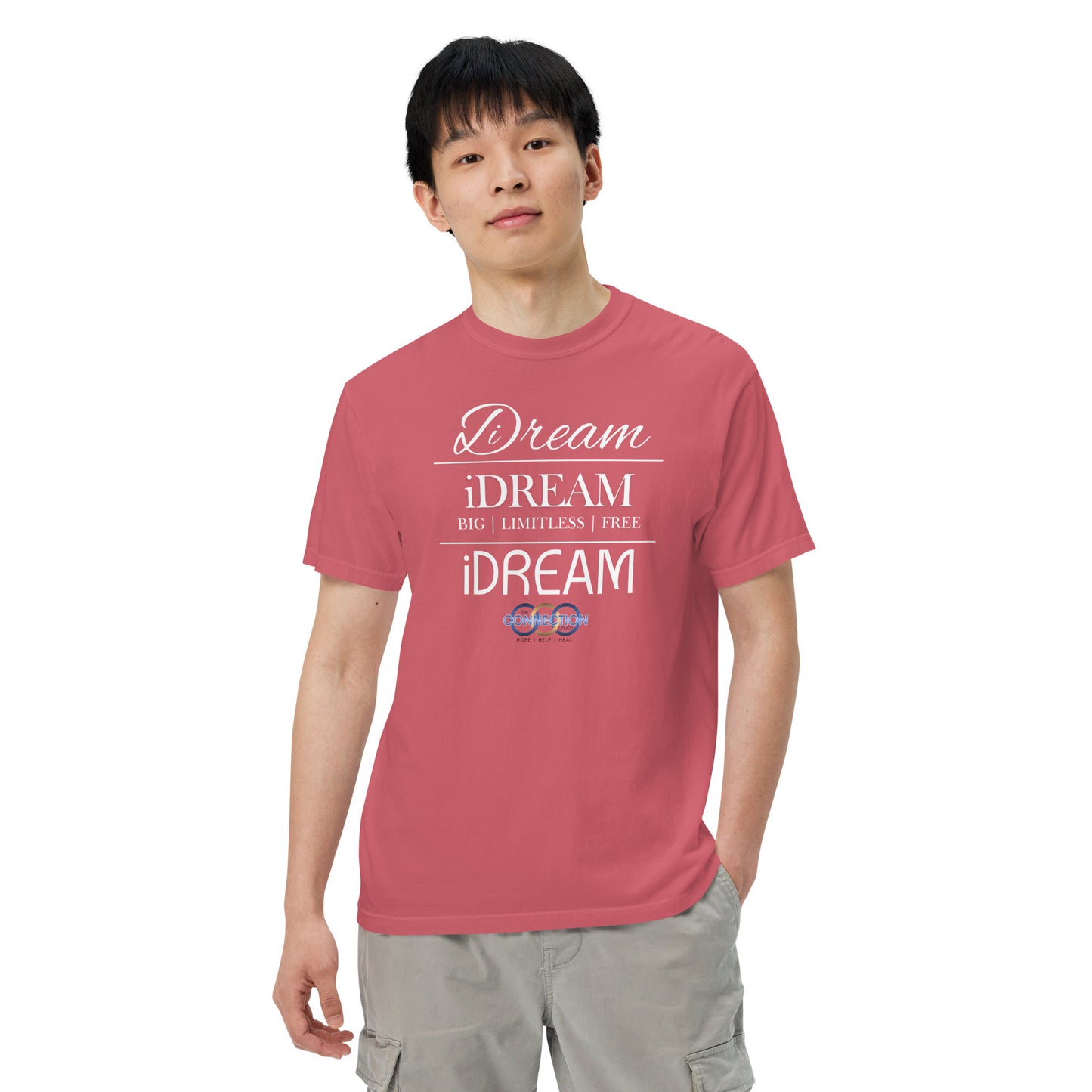 iDREAM (Connection) Unisex garment-dyed heavyweight t-shirt
