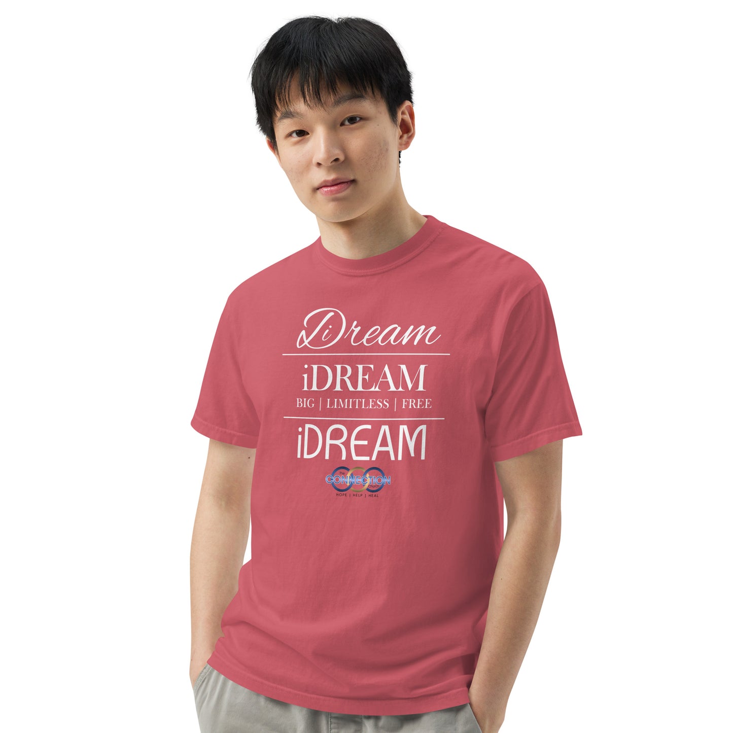 iDREAM (Connection) Unisex garment-dyed heavyweight t-shirt