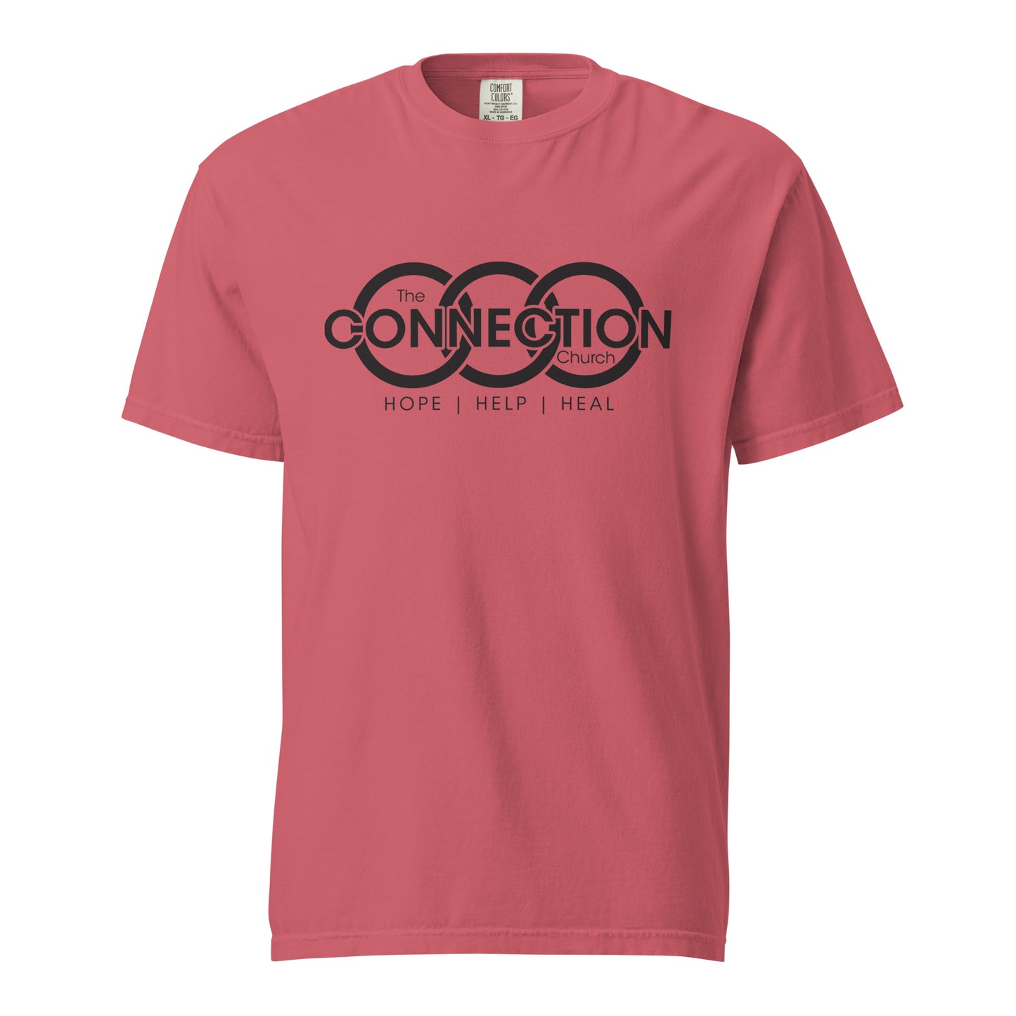 Connection (Black) Unisex garment-dyed heavyweight t-shirt