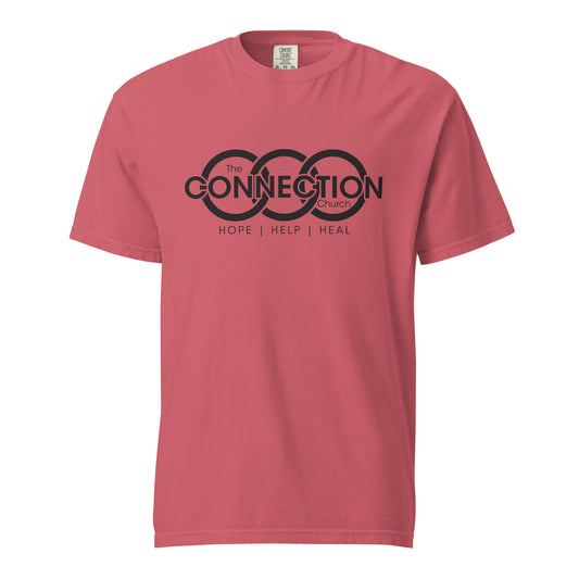Connection (Black) Unisex garment-dyed heavyweight t-shirt