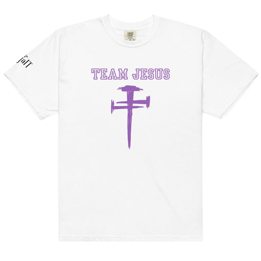 Team Jesus (Purple) Unisex garment-dyed heavyweight t-shirt