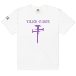 Team Jesus (Purple) Unisex garment-dyed heavyweight t-shirt