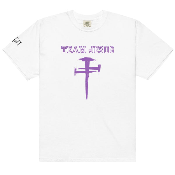 Team Jesus (Purple) Unisex garment-dyed heavyweight t-shirt