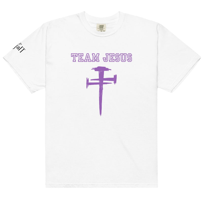 Team Jesus (Purple) Unisex garment-dyed heavyweight t-shirt