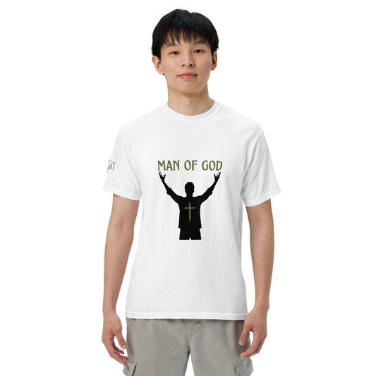 Man of God (Green) Unisex garment-dyed heavyweight t-shirt