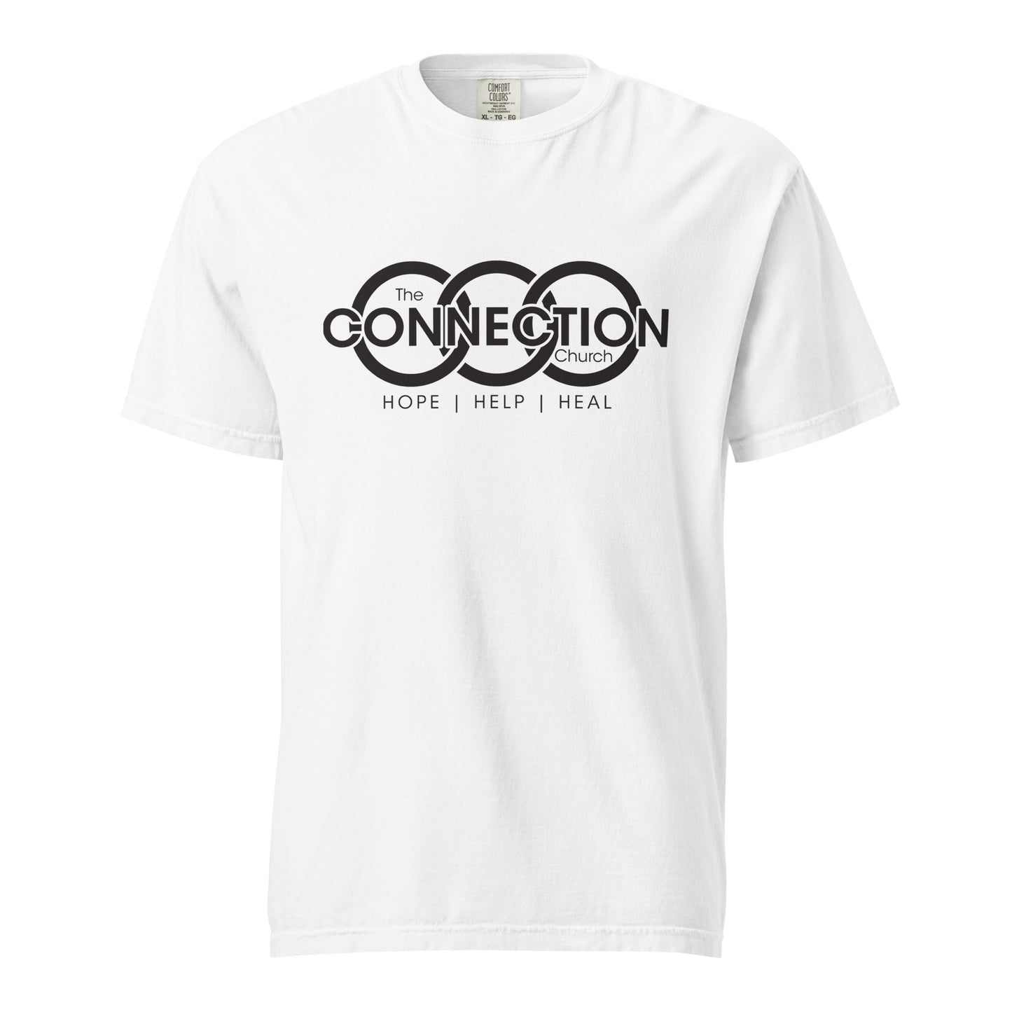 Connection (Black) Unisex garment-dyed heavyweight t-shirt