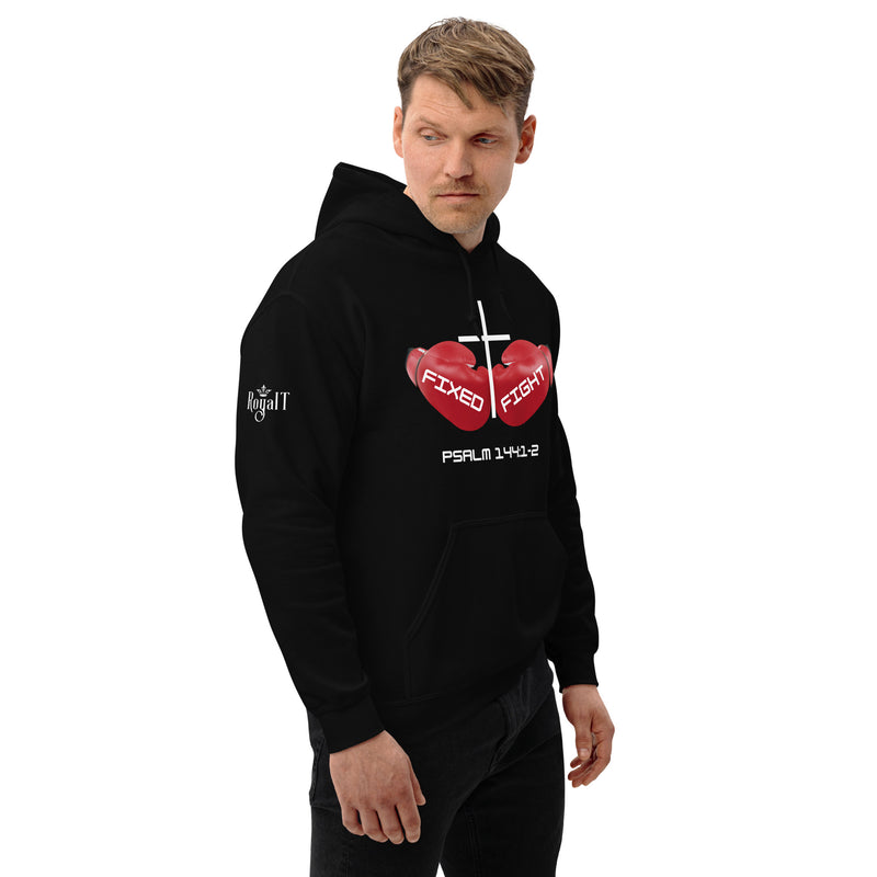 Fixed Fight (White) Unisex Hoodie