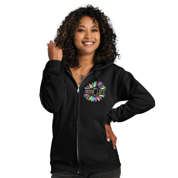 Mom Life Unisex heavy blend zip hoodie