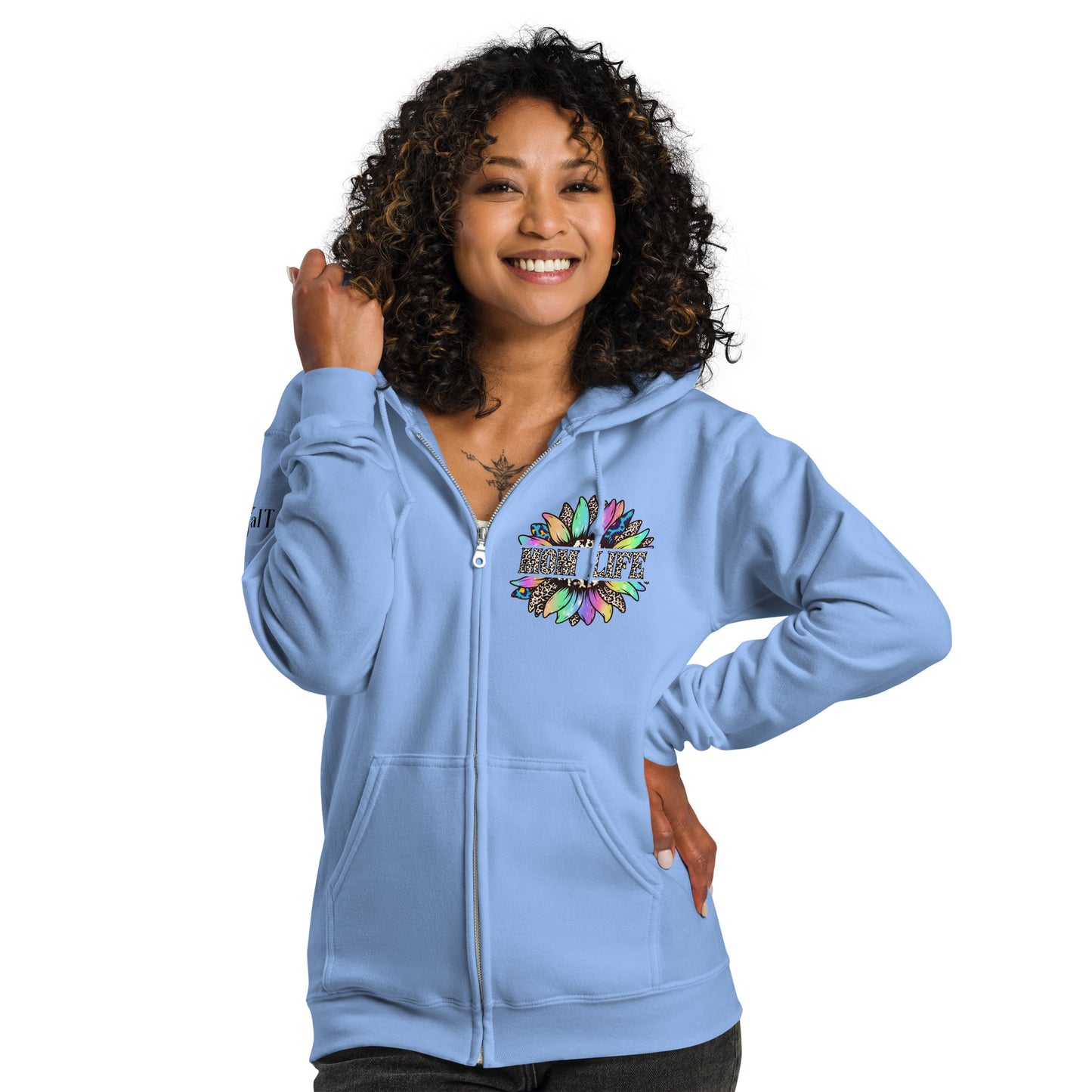 Mom Life Unisex heavy blend zip hoodie