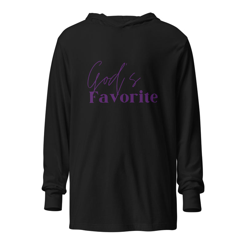 God's Favorite Hooded long-sleeve tee