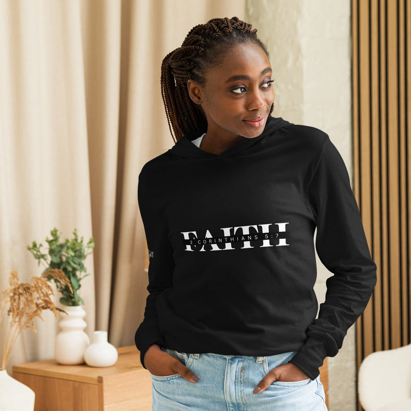 Faith Hooded long-sleeve tee