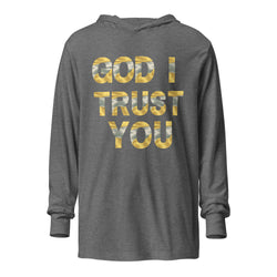 God I Trust You Hooded long-sleeve tee