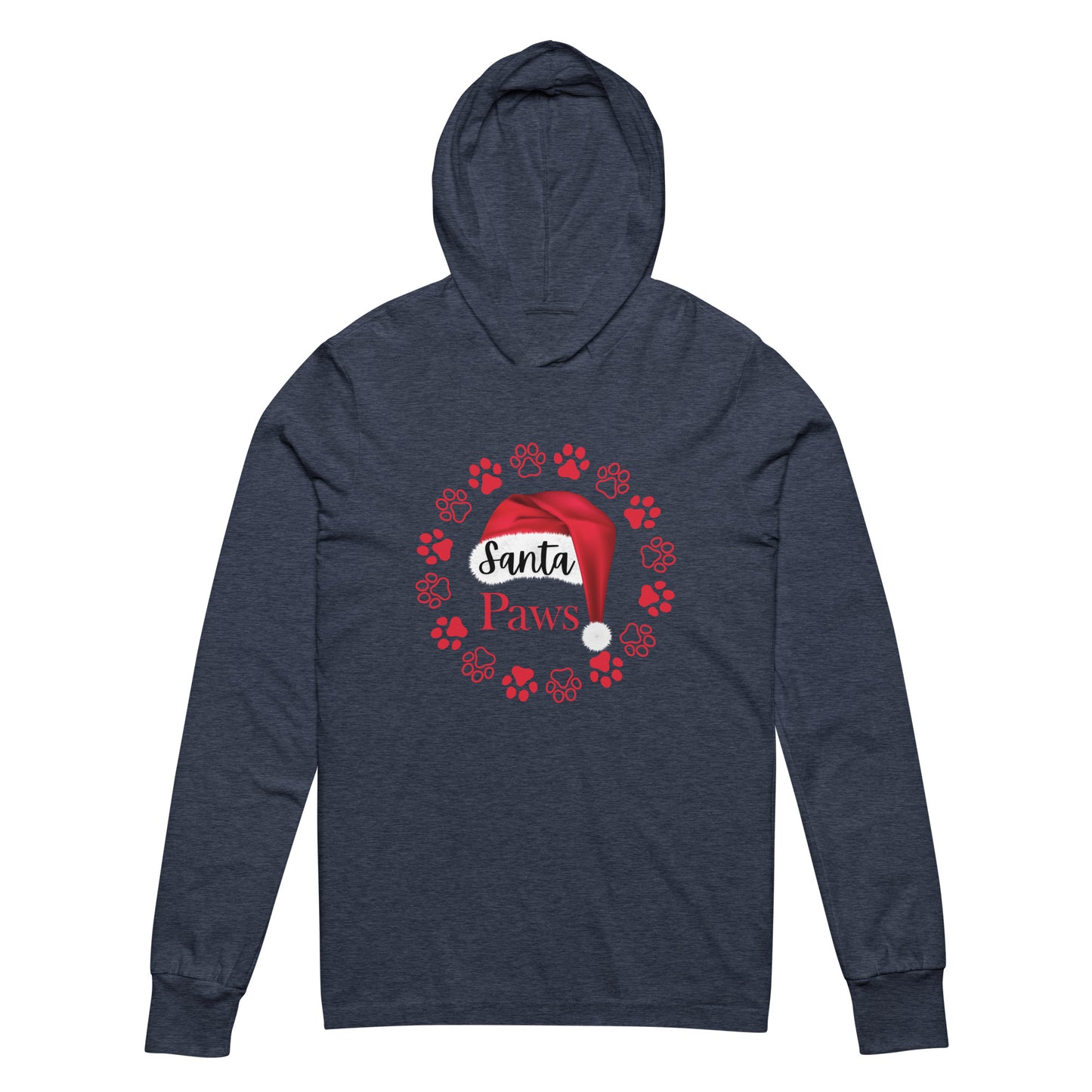 Santa Paws Hooded long-sleeve tee