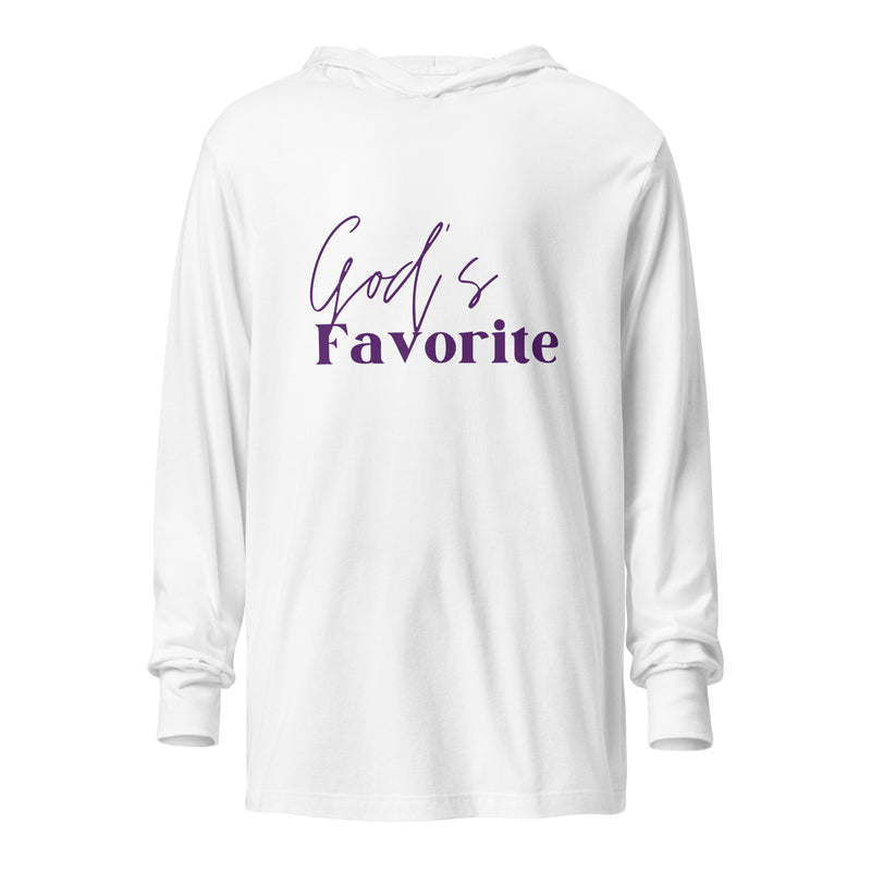 God's Favorite Hooded long-sleeve tee