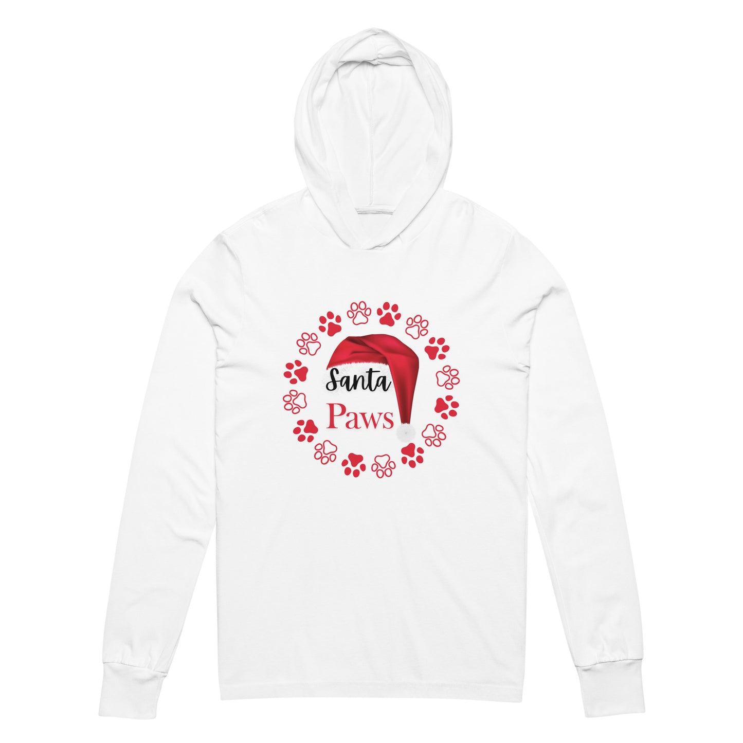 Santa Paws Hooded long-sleeve tee