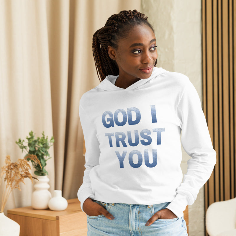 God I Trust You Hooded long-sleeve tee