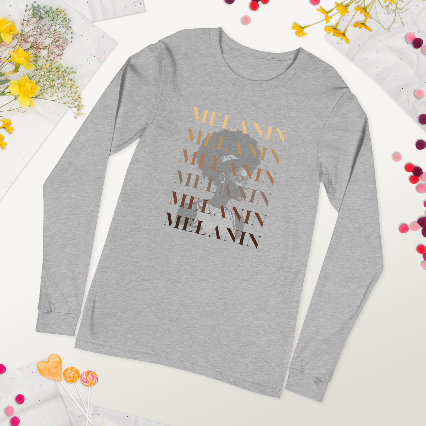 Melanin Unisex Long Sleeve Tee