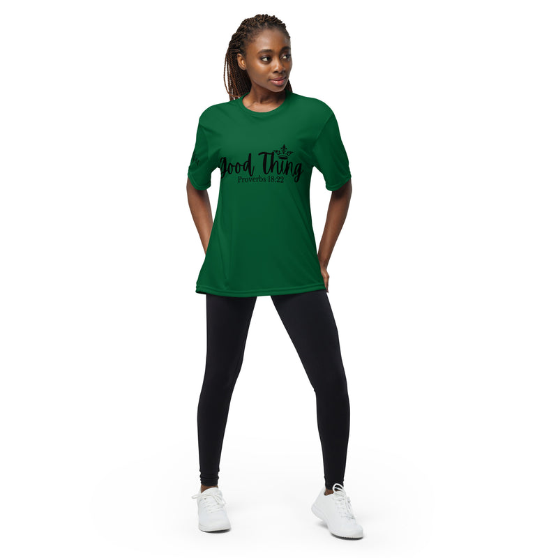 Good Thing (Black) Unisex performance crew neck t-shirt