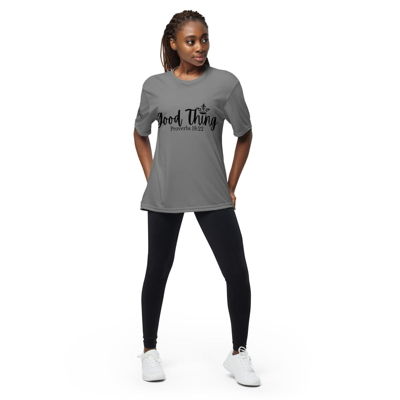 Good Thing (Black) Unisex performance crew neck t-shirt