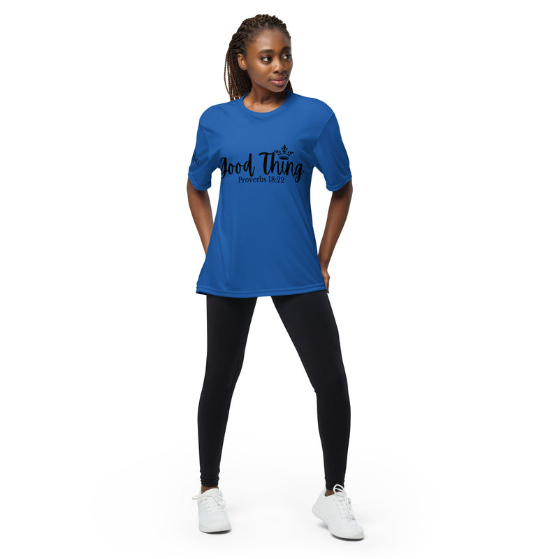 Good Thing (Black) Unisex performance crew neck t-shirt