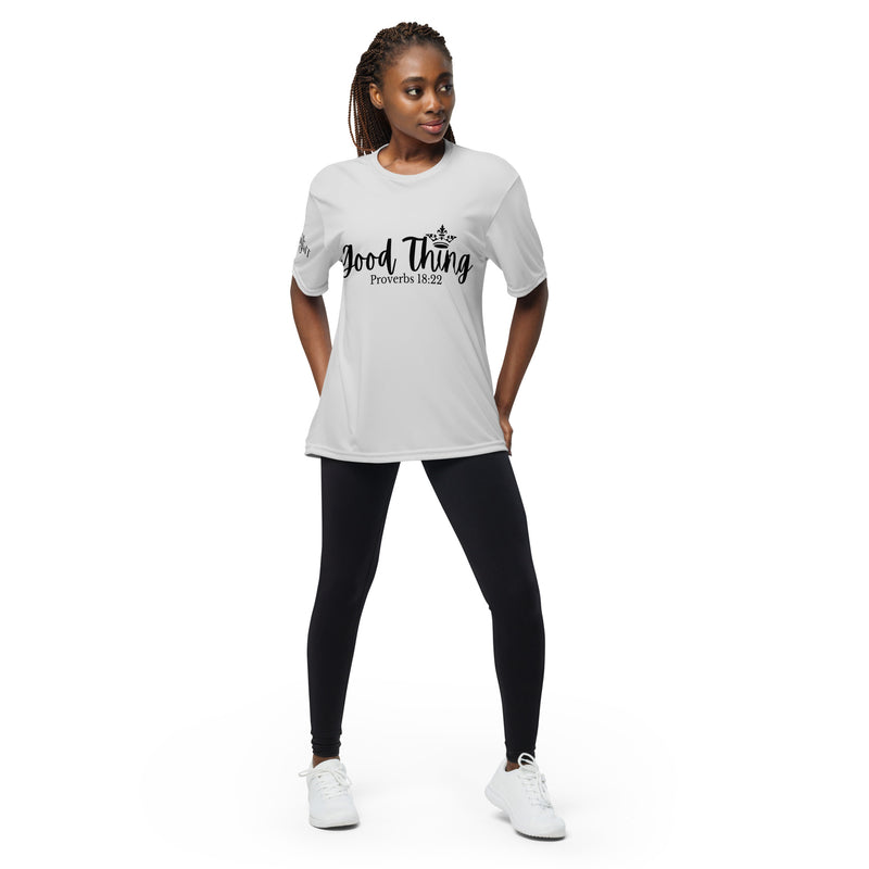 Good Thing (Black) Unisex performance crew neck t-shirt