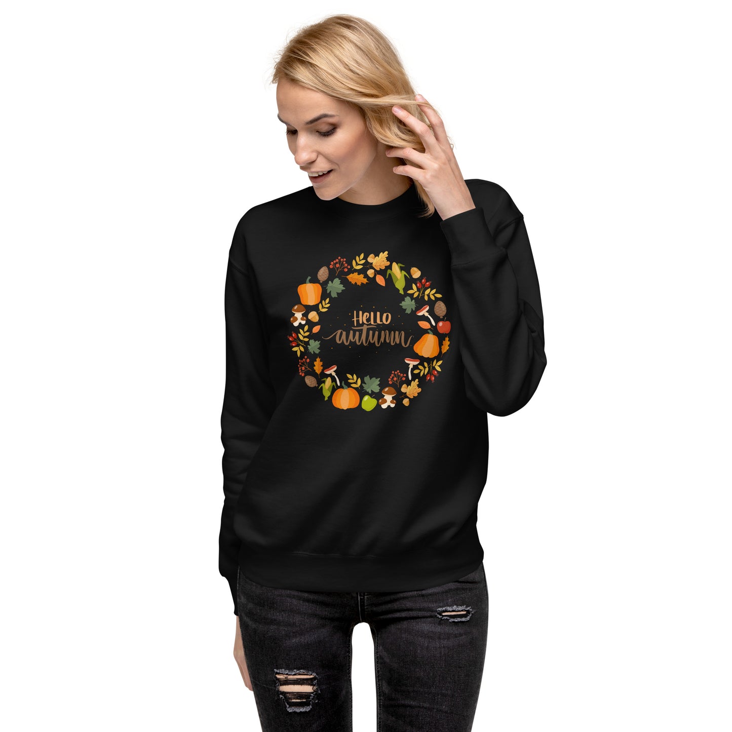 Hello Autumn Unisex Premium Sweatshirt