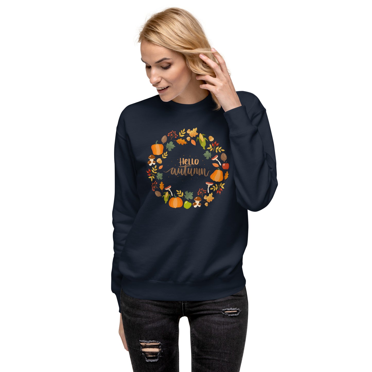 Hello Autumn Unisex Premium Sweatshirt