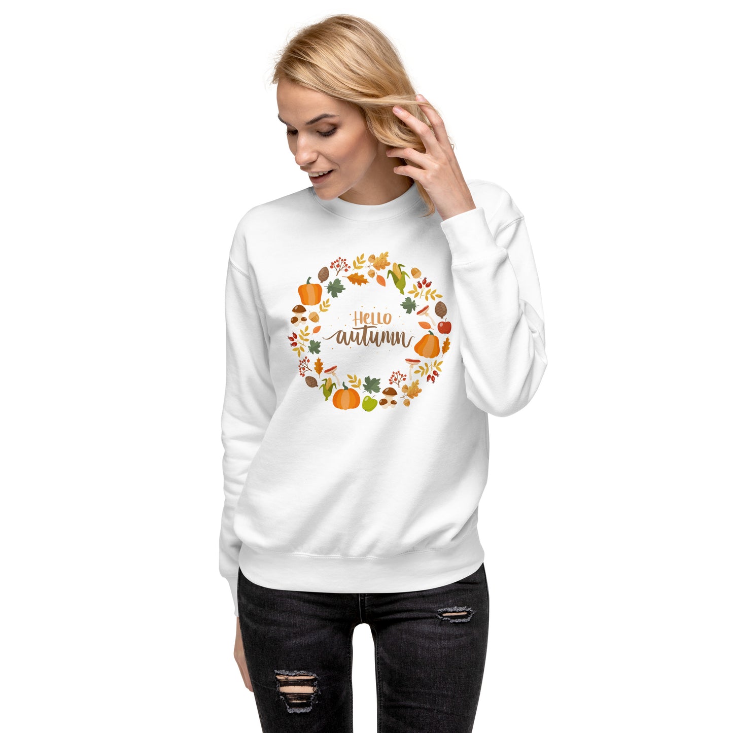 Hello Autumn Unisex Premium Sweatshirt