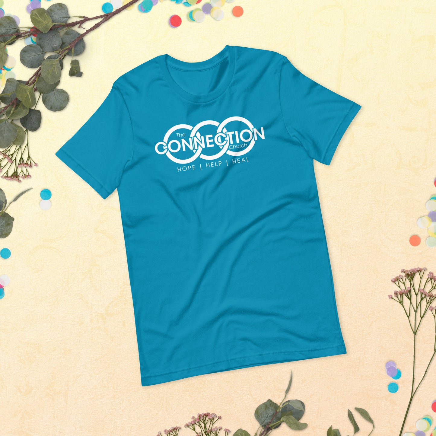 Connection Church (White) Unisex t-shirt