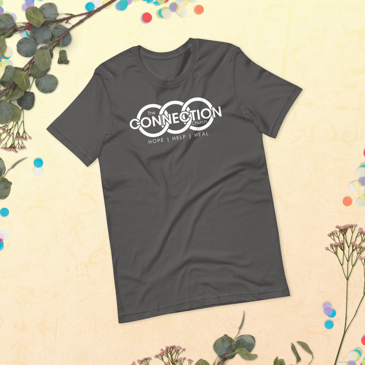 Connection Church (White) Unisex t-shirt