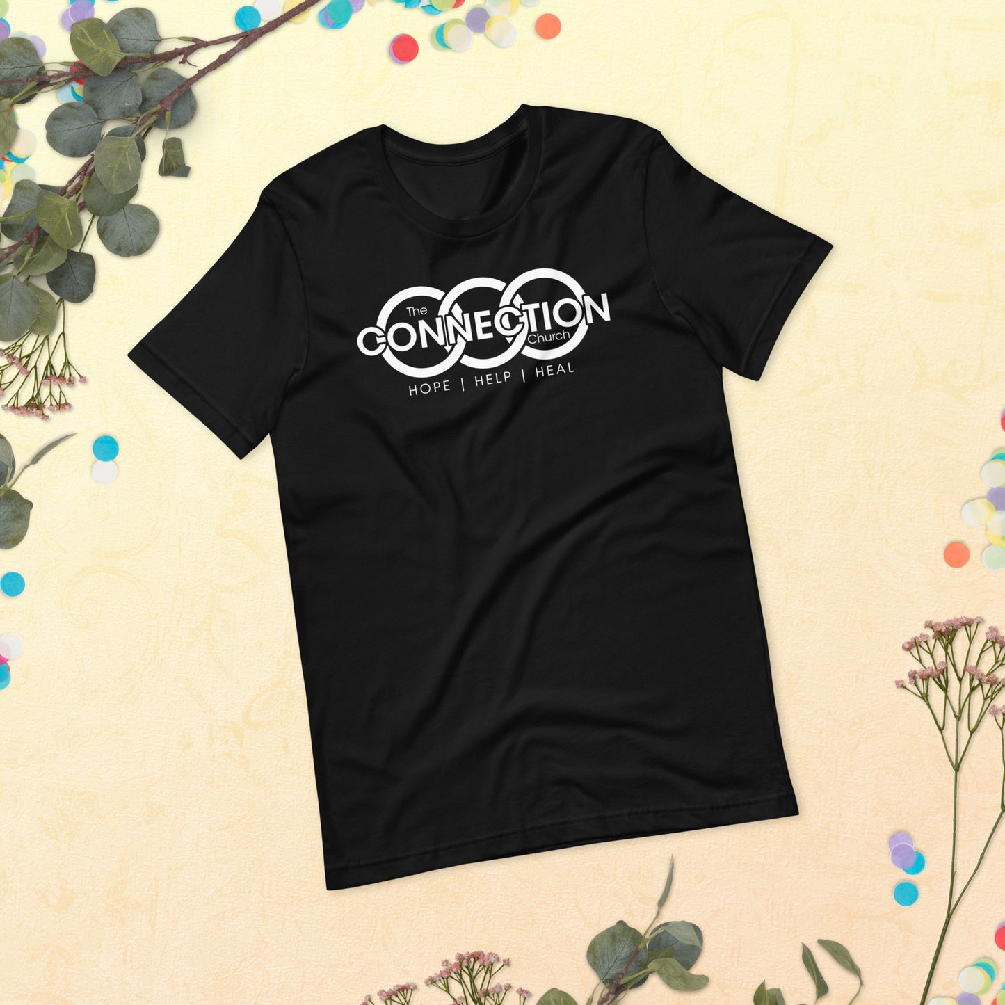 Connection Church (White) Unisex t-shirt