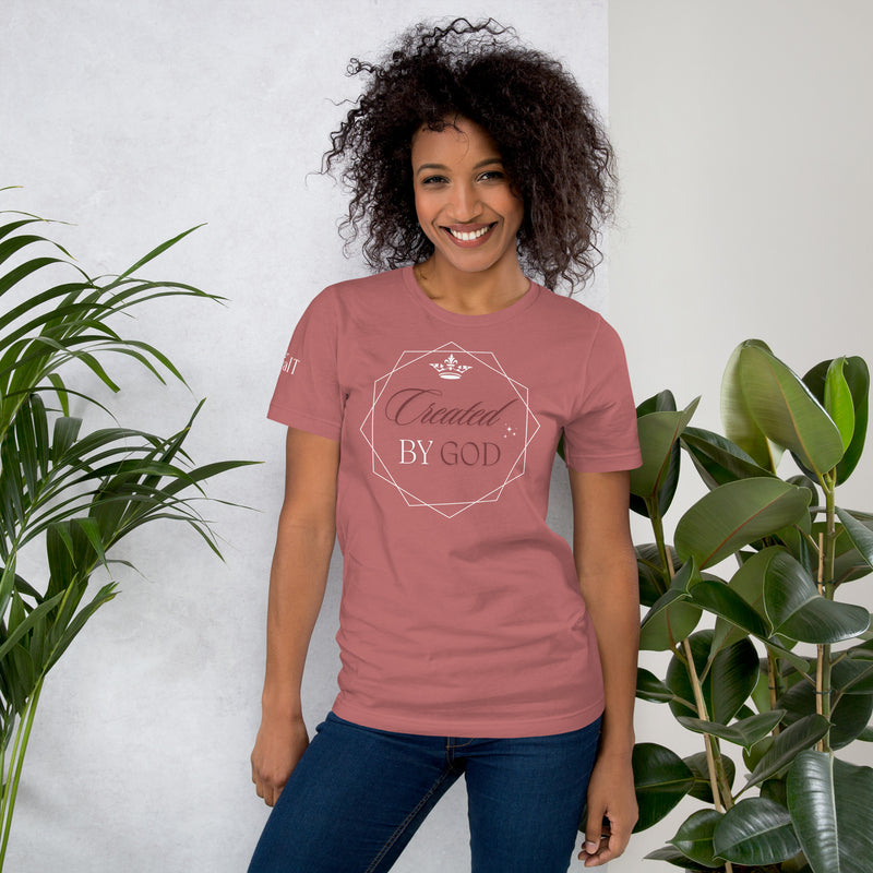 Created by God - Red Dune Unisex t-shirt