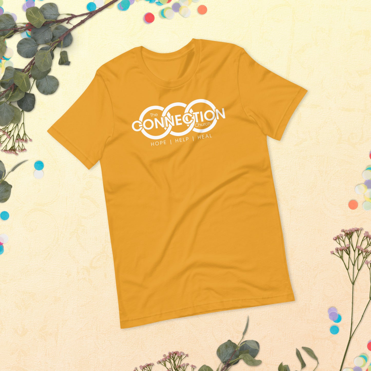 Connection Church (White) Unisex t-shirt